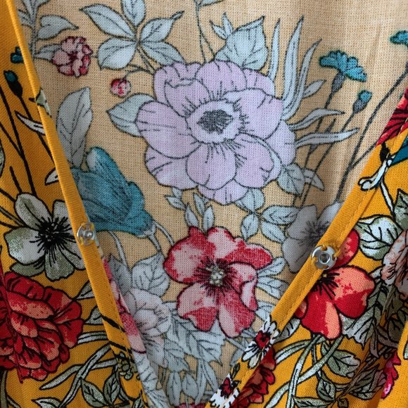 Floral Wrap Maxi Dress - Picture 4 of 5